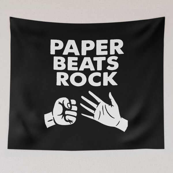 Item preview, paper beats rock designed and sold by ellenkelly.
