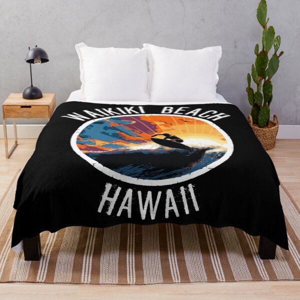 Item preview, Waikiki Beach – Hawaii (with White Lettering) designed and sold by VelvetRoom.