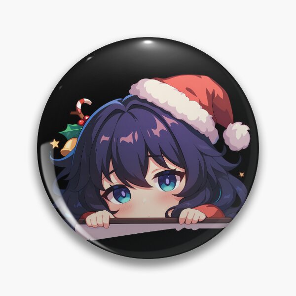 Item preview, Game Wanderer Genshin Impact Chibi Kawaii Christmas Peeker Anime Girl Frosty Holiday Glow designed and sold by HumbertoValveno.