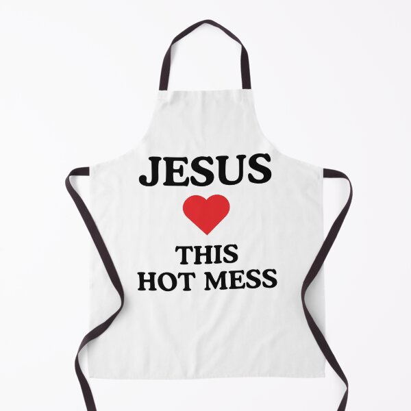 Item preview, Jesus Hearts This Hot Mess Christian humor designed and sold by snowry.