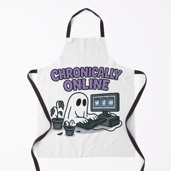 Item preview, Chronically Online Ghost Meme – Cute Internet Addict Design designed and sold by Sonic Nova Studios.