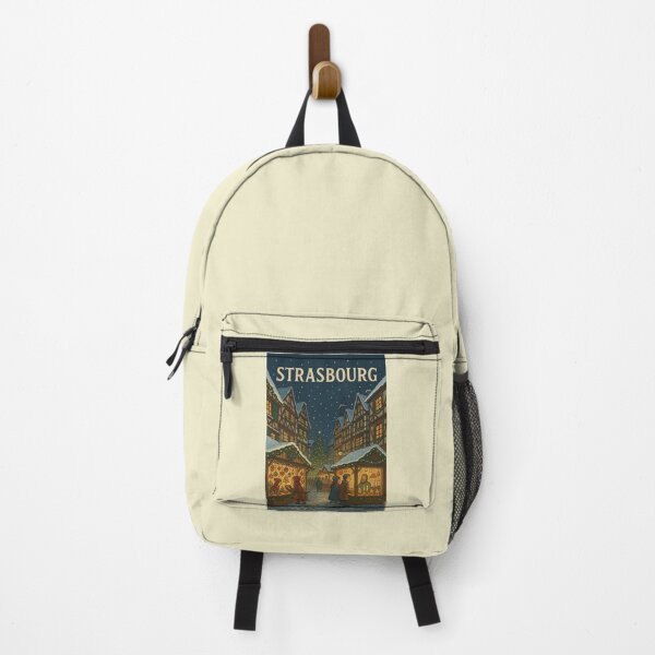Item preview, Strasbourg Christmas Market – Alsace Winter Illustration designed and sold by Novel Works Studio.