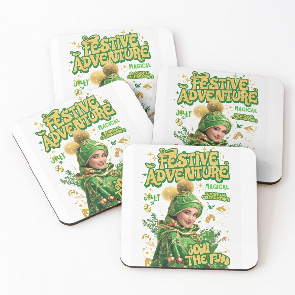 Item preview, Festive Adventure: Green Christmas Event Poster designed and sold by newvisionart191.