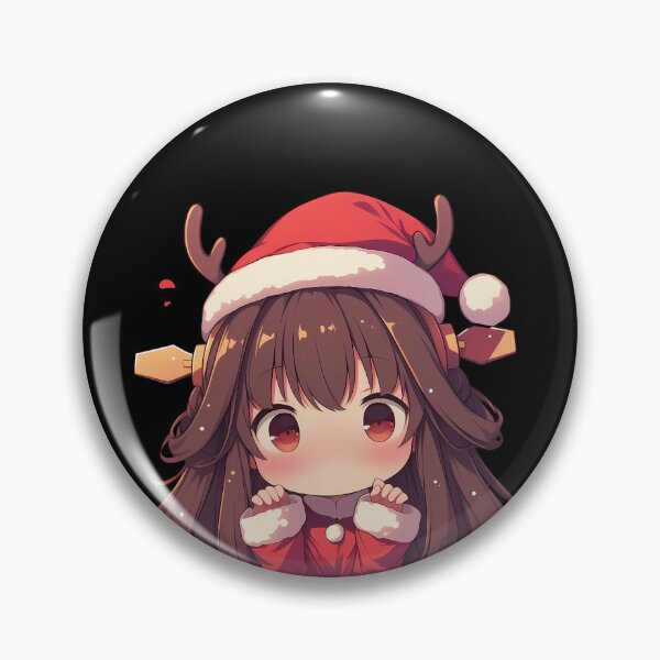 Item preview, Kongou Kancolle Yuudachi Kantai Collection Chibi Kawaii Christmas Peeker Anime Cute Holiday Joy designed and sold by HumbertoValveno.