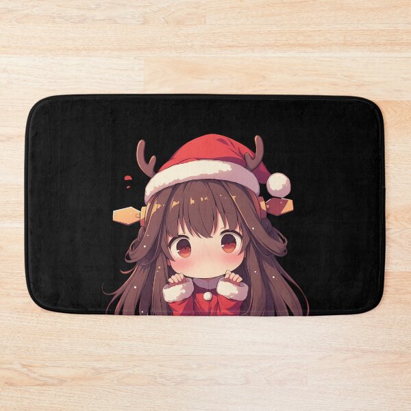Item preview, Kongou Kancolle Yuudachi Kantai Collection Chibi Kawaii Christmas Peeker Anime Cute Holiday Joy designed and sold by HumbertoValveno.