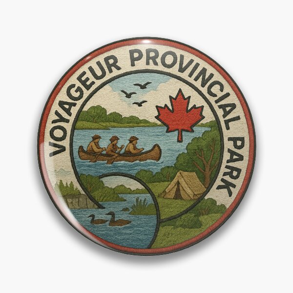 Item preview, Voyageur Provincial Park patch designed and sold by CompassLake.