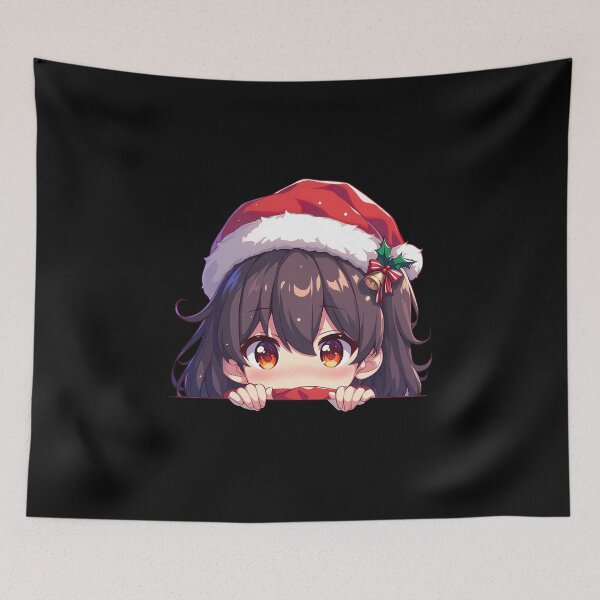 Item preview, Kancolle Kaga Kantai Collection Chibi Kawaii Christmas Peeker Anime Girl Holiday Charm designed and sold by HumbertoValveno.