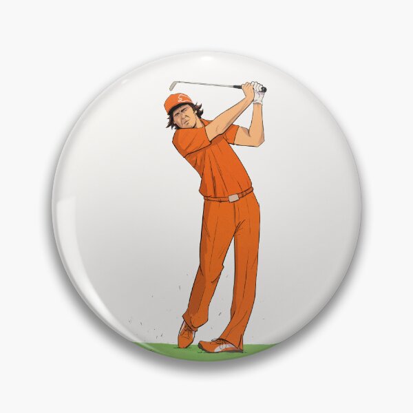 Item preview, Rickie Fowler – Iconic Orange Outfit Golf Illustration designed and sold by The A-Press.