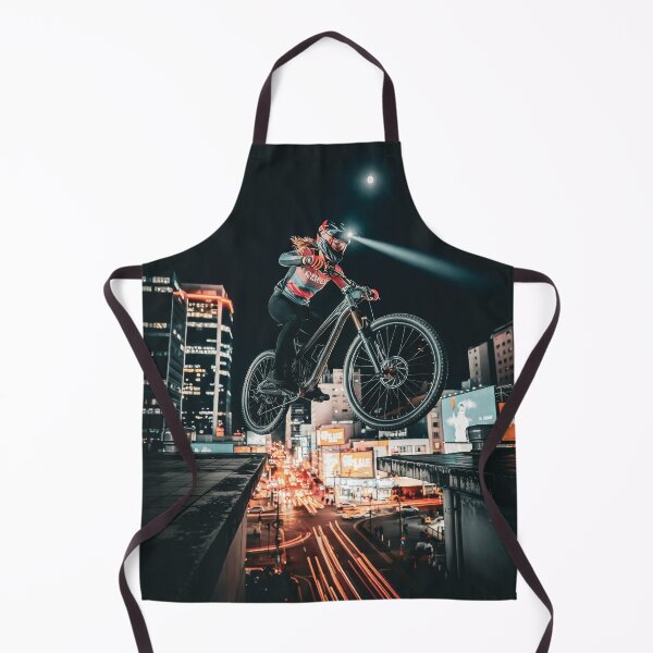 Item preview, Night Rider — Pro Female Biker Launching Across City Rooftops in Brazil. designed and sold by Hinson MTB Visuals.