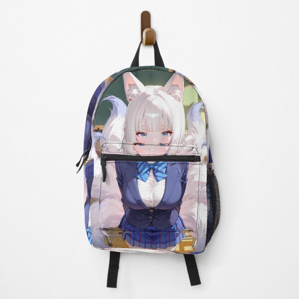 Artikelvorschau, Kaga-Schuluniform-Eleganz mit neunschwänzigem Azur Lane-Anime-Mädchen entworfen und verkauft von HumbertoValveno.