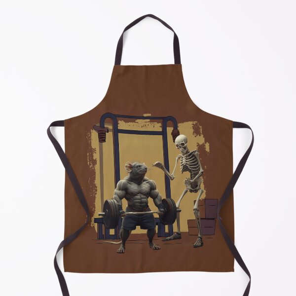 Item preview, Literal Gym Rat - Funny Skeleton Weightlifting designed and sold by CREEPY CRAZE.