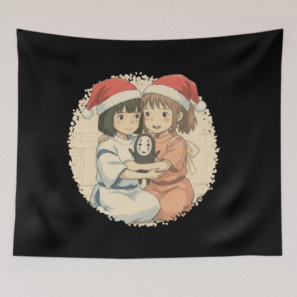 Item preview, SPIRITED AWAY CHRISTMAS FRIENDS ILLUSTRATION designed and sold by LIS AND MELIVERSO.