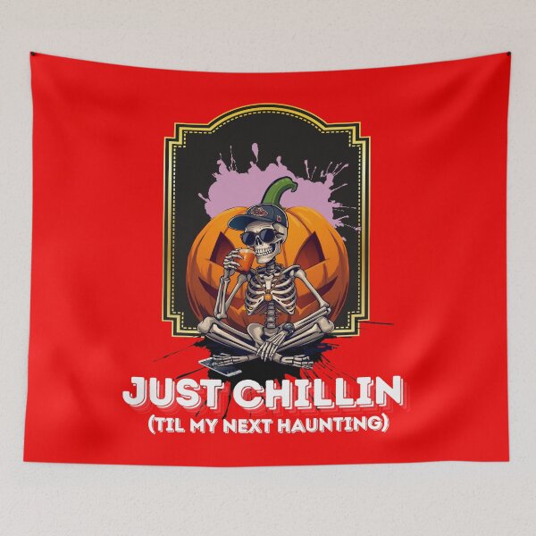 Item preview, Just Chillin Cool Skeleton | Funny Urban Halloween  designed and sold by CREEPY CRAZE.