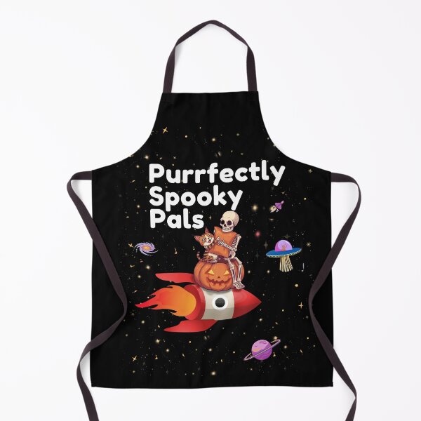 Item preview, Purrfectly Spooky Pals - Halloween Cat & Skeleton Space Adventure designed and sold by CREEPY CRAZE.