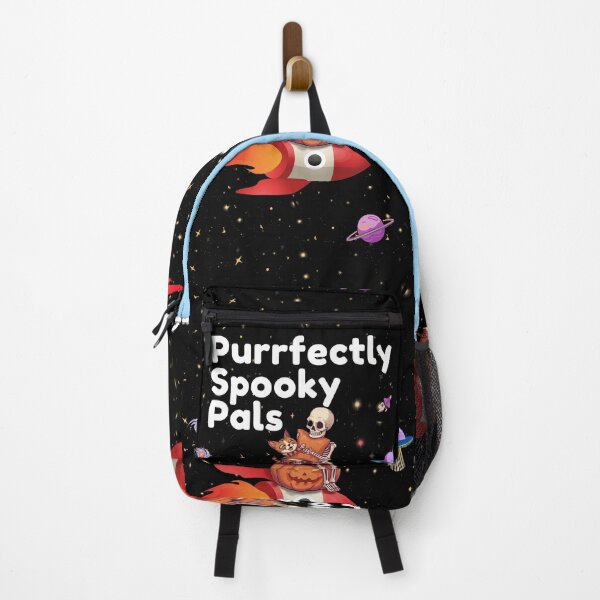 Item preview, Purrfectly Spooky Pals - Halloween Cat & Skeleton Space Adventure designed and sold by CREEPY CRAZE.