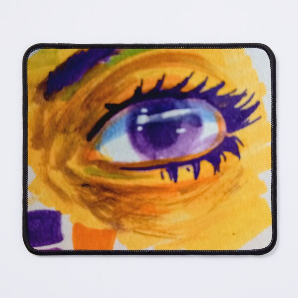 Item preview, abstract purple eye designed and sold by jamminanddrawin.