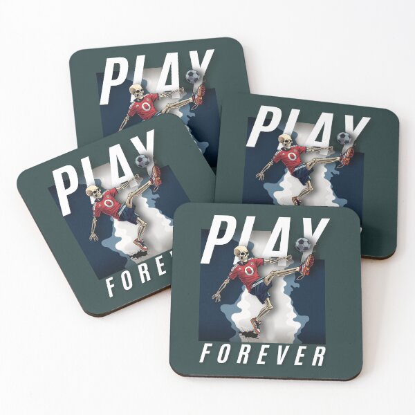 Item preview, Play Forever - Skeleton Football & Soccer Player designed and sold by CREEPY CRAZE.