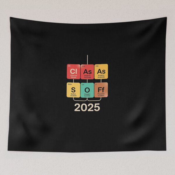 Item preview, Class Of 2025 Senior Graduation Periodic Table Chemistry  designed and sold by dainegilbert.