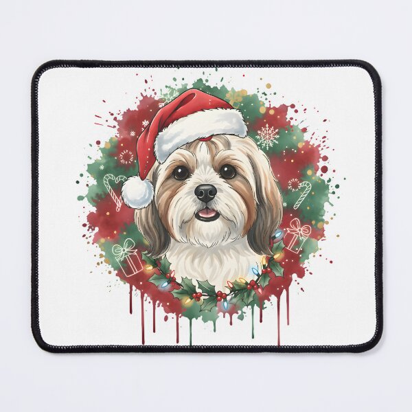 Item preview, Shihtzu | Christmas Colorful Watercolor Design #1 designed and sold by MatsurexDesigns.