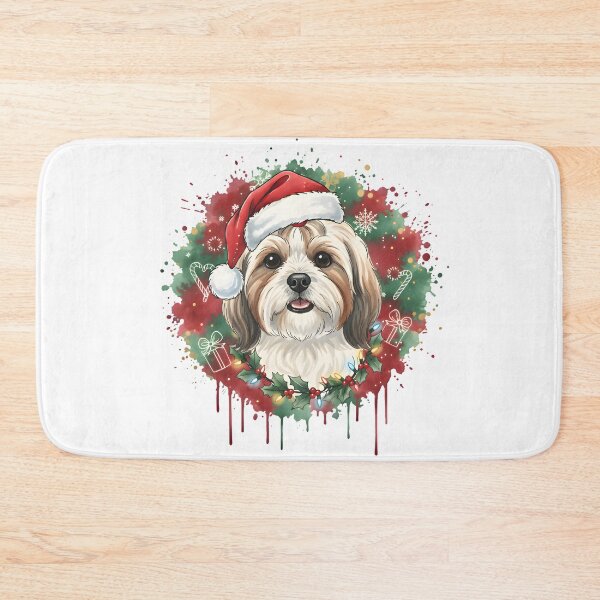 Item preview, Shihtzu | Christmas Colorful Watercolor Design #1 designed and sold by MatsurexDesigns.