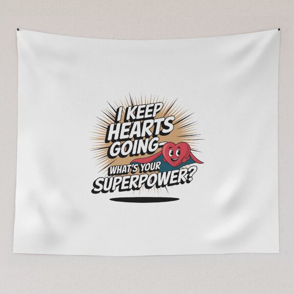 Item preview, I Keep Hearts Going – What’s Your Superpower? Cardiovascular Perfusionist designed and sold by CuteDesignables.