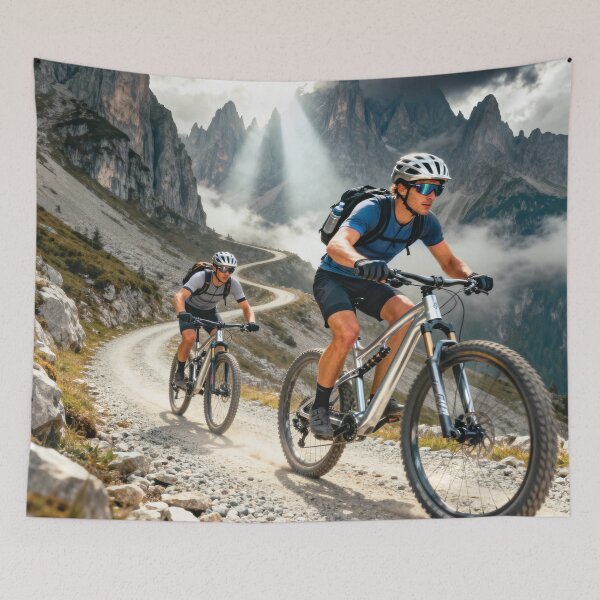 Item preview, Storm Light Ascent — Mountain Bikers vs the Merciless Peaks. designed and sold by Hinson MTB Visuals.