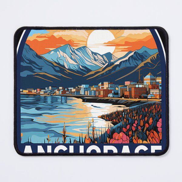 Item preview, Anchorage-Alaska-Travel-Art-Emblem designed and sold by koreya.