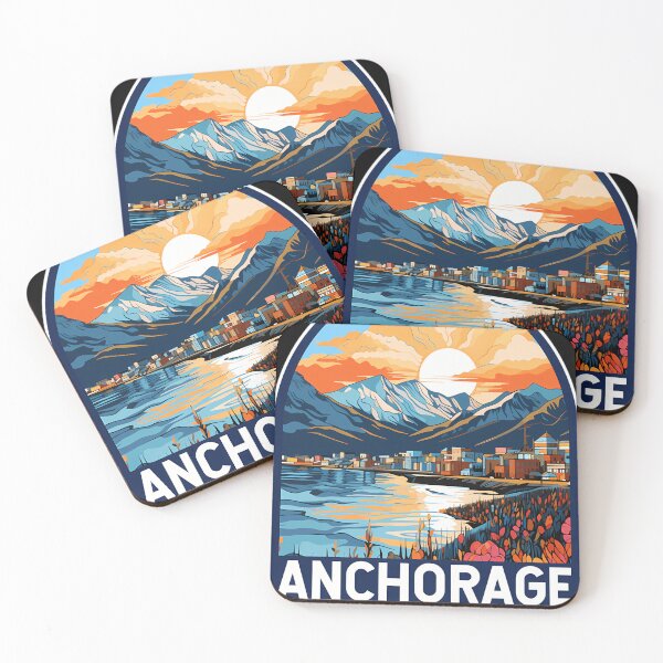Item preview, Anchorage-Alaska-Travel-Art-Emblem designed and sold by koreya.