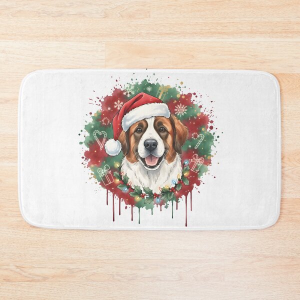 Item preview, St. Bernard | Christmas Colorful Watercolor Design #1 designed and sold by MatsurexDesigns.