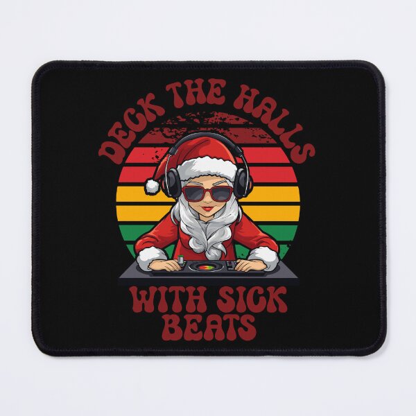 Item preview, Deck the Halls with Sick Beats – DJ Santa Christmas Jam designed and sold by SunsetReverie.
