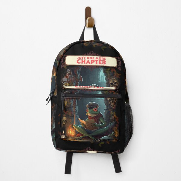 Item preview, Just One More Chapter | Frog Reading Book Dark Academia Gift designed and sold by CREEPY CRAZE.