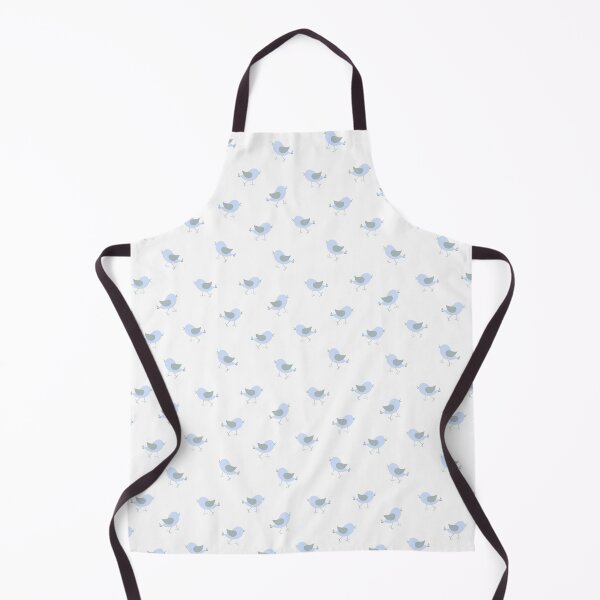 Item preview, Tweety birds - Hide and Seek - blue white designed and sold by Stephanie Fiona Design.