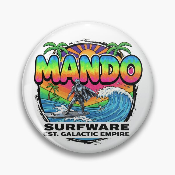 Item preview, Surf up Mando designed and sold by Wazzabear Studio.