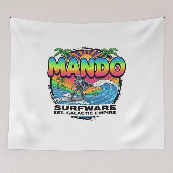 Item preview, Surf up Mando designed and sold by Wazzabear Studio.