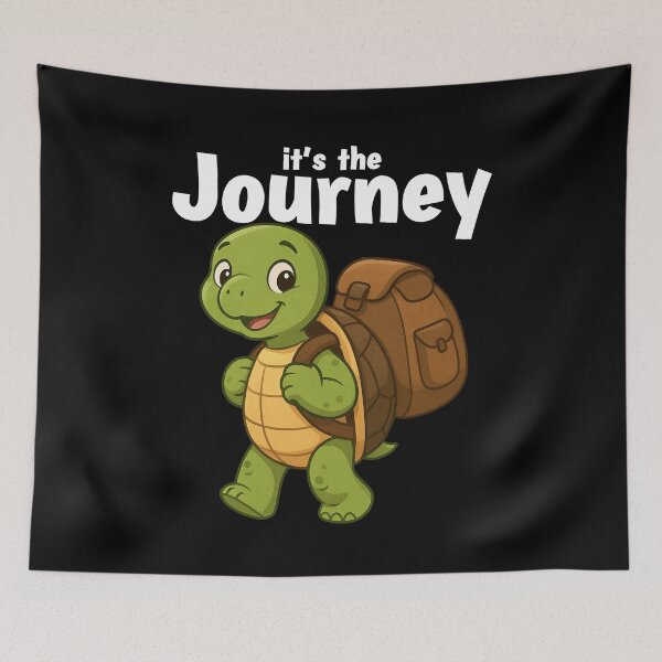 Item preview, It's the journey funny turtle lover designed and sold by ahmed2751989.