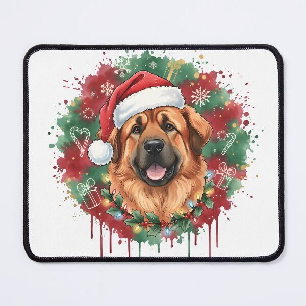 Item preview, Tibetan Mastiff | Christmas Colorful Watercolor Design #1 designed and sold by MatsurexDesigns.