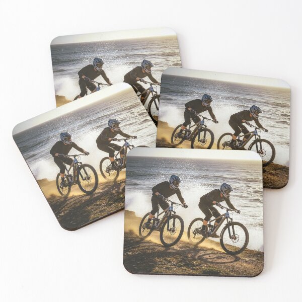 Item preview, Cinematic Mountain Biking Cliff Race – Salt Spray, Speed, and Suspense. designed and sold by Hinson MTB Visuals.