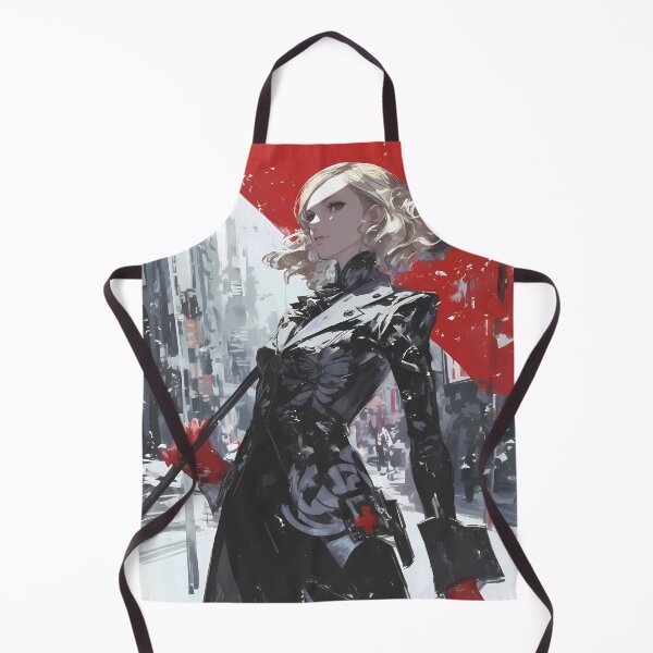 Item preview, Haru Okumura Elegant Noir Persona 5 Game Heroine Red Umbrella Chic designed and sold by HumbertoValveno.