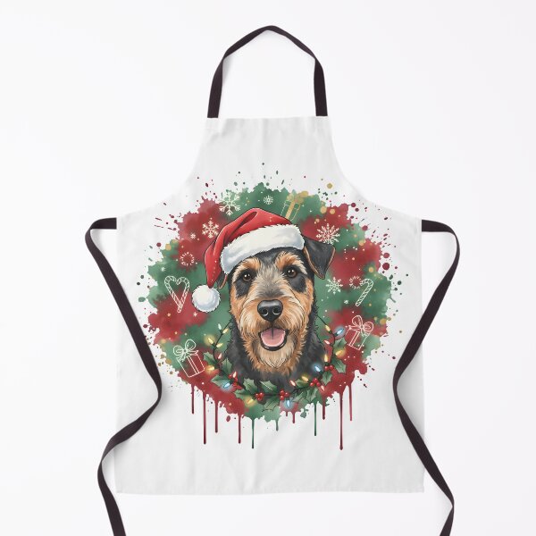 Item preview, Welsh Terrier | Christmas Colorful Watercolor Design #1 designed and sold by MatsurexDesigns.
