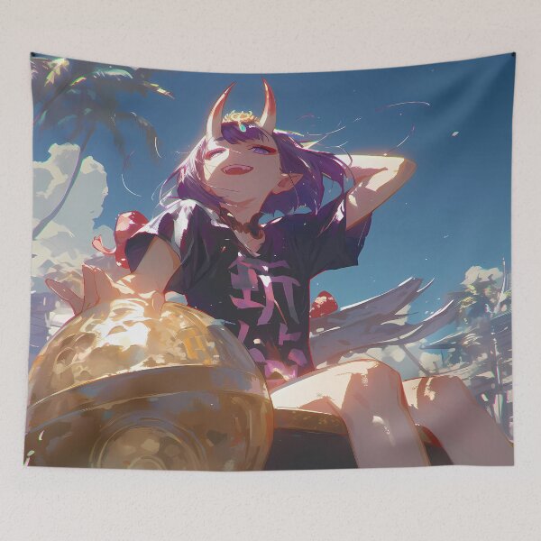 Item preview, Assassin Shuten Douji Summer Demon Fate Grand Order Relaxed Beach Fantasy designed and sold by HumbertoValveno.