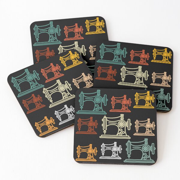Item preview, Retro Vintage Sewing Machines Pattern - For Sewing Lovers designed and sold by Wiss2Arts.