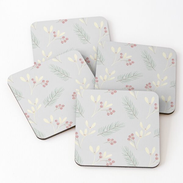 Item preview, Subtle Winter Foliage Pattern designed and sold by Overshared Studio.