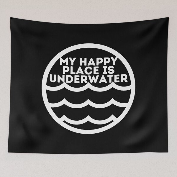 Item preview, My Happy Place Is Underwater designed and sold by ysitrjlco1.