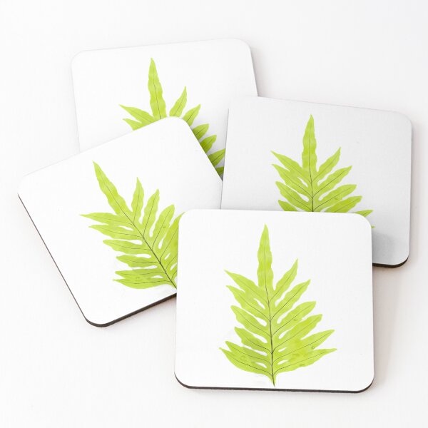 Item preview, Tropical Fern Leaf - Maui Hawaii - Neon Lime Green designed and sold by loridelisle.