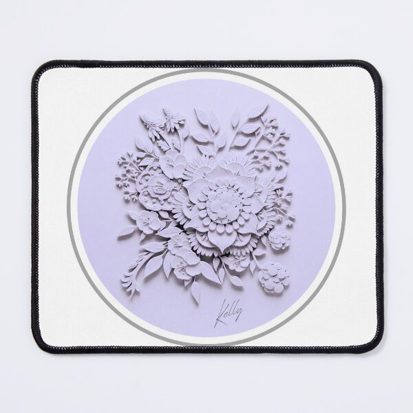 Item preview, White Paper Cut Floral Art - 3D Botanical Sculpture designed and sold by HumTumMe.
