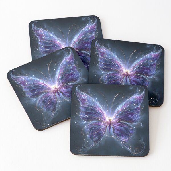 Artikelvorschau, Mystischer, strahlender Schmetterling in Rosa- und Violetttönen entworfen und verkauft von dcrc.