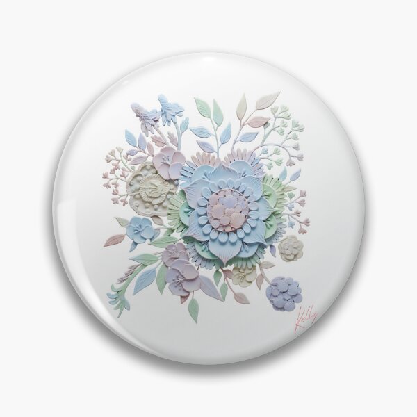 Item preview, Color Paper Cut Floral Art - 3D Botanical Sculpture designed and sold by HumTumMe.