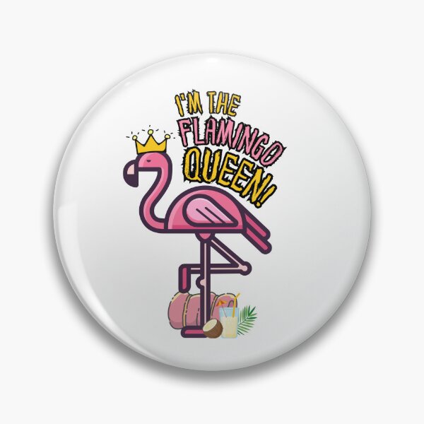 Item preview, Flamingo Queen designed and sold by Dwarf Bard Design.