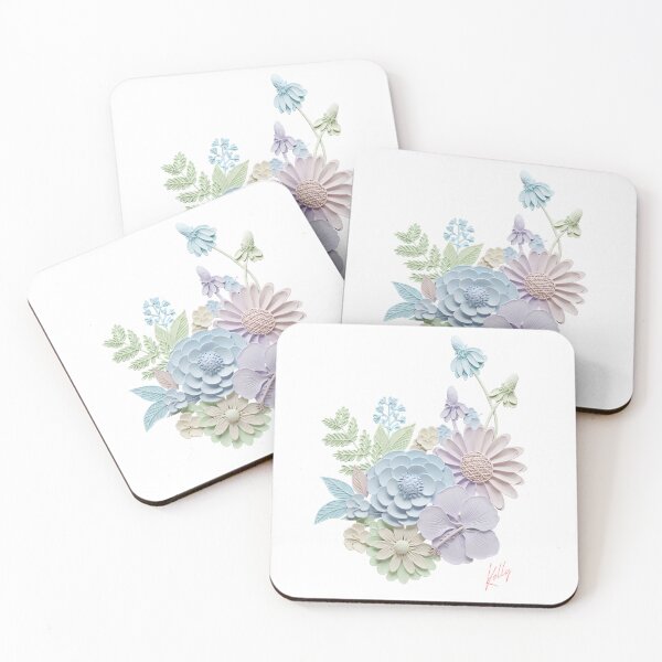 Item preview, Color Paper Cut Floral Art - 3D Botanical Sculpture designed and sold by HumTumMe.
