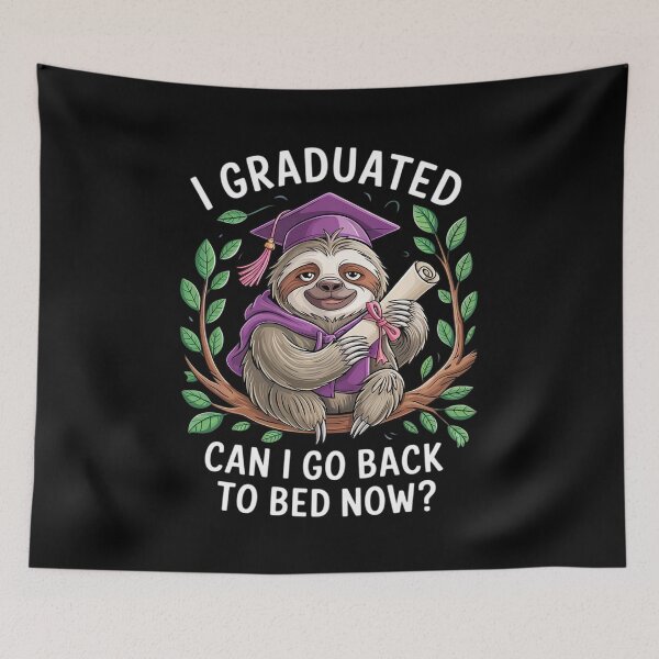 Item preview, Graduation I Graduated Can I Go Back To Bed Now Grad  designed and sold by KonstanKoraner.